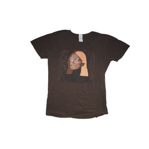 Natalia Lafourcade 2019 Tour T-Shirt Brown Graphic Concert Tee Size M